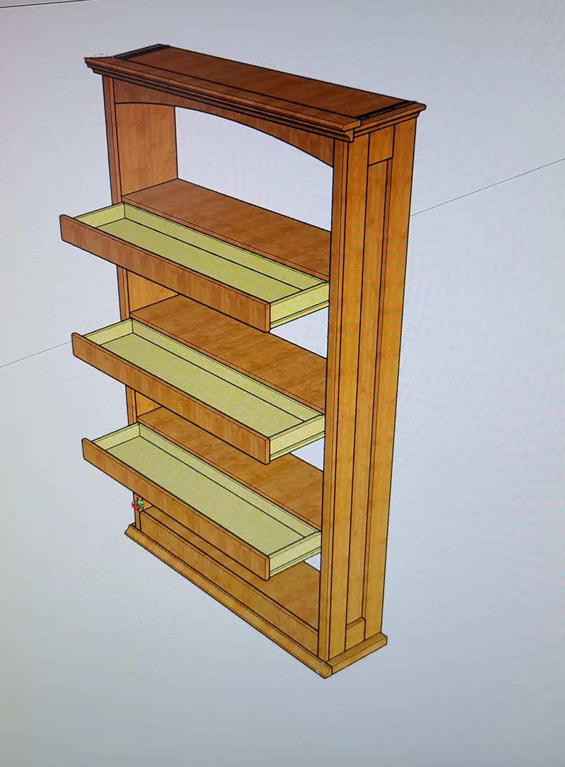 Cherry Bookcase — detail photo 2
